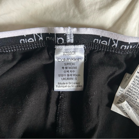 Calvin Klein Womens Small Black and White Straight Leg Lounge Pants - Picture 5 of 7